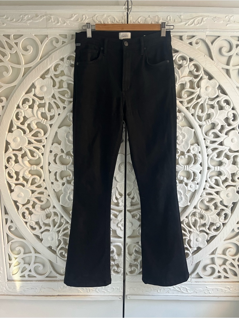 Citizens of Humanity Lilah Bootcut Jeans Black Stretch Denim Size 26